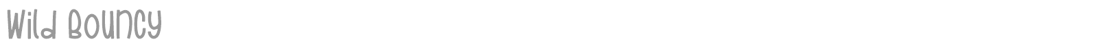 Wild Bouncy font preview
